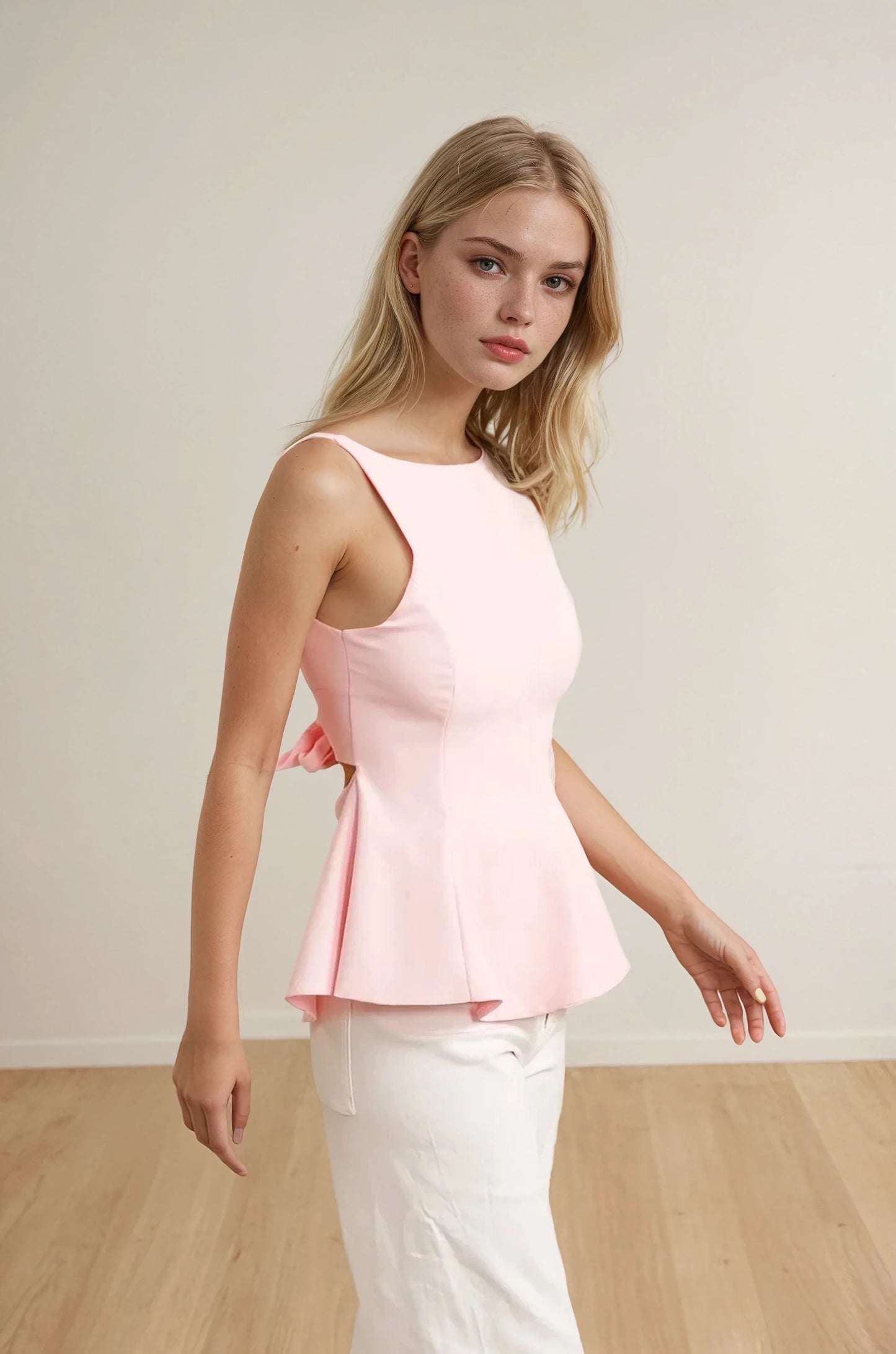 TOP PÉPLUM (Rose)