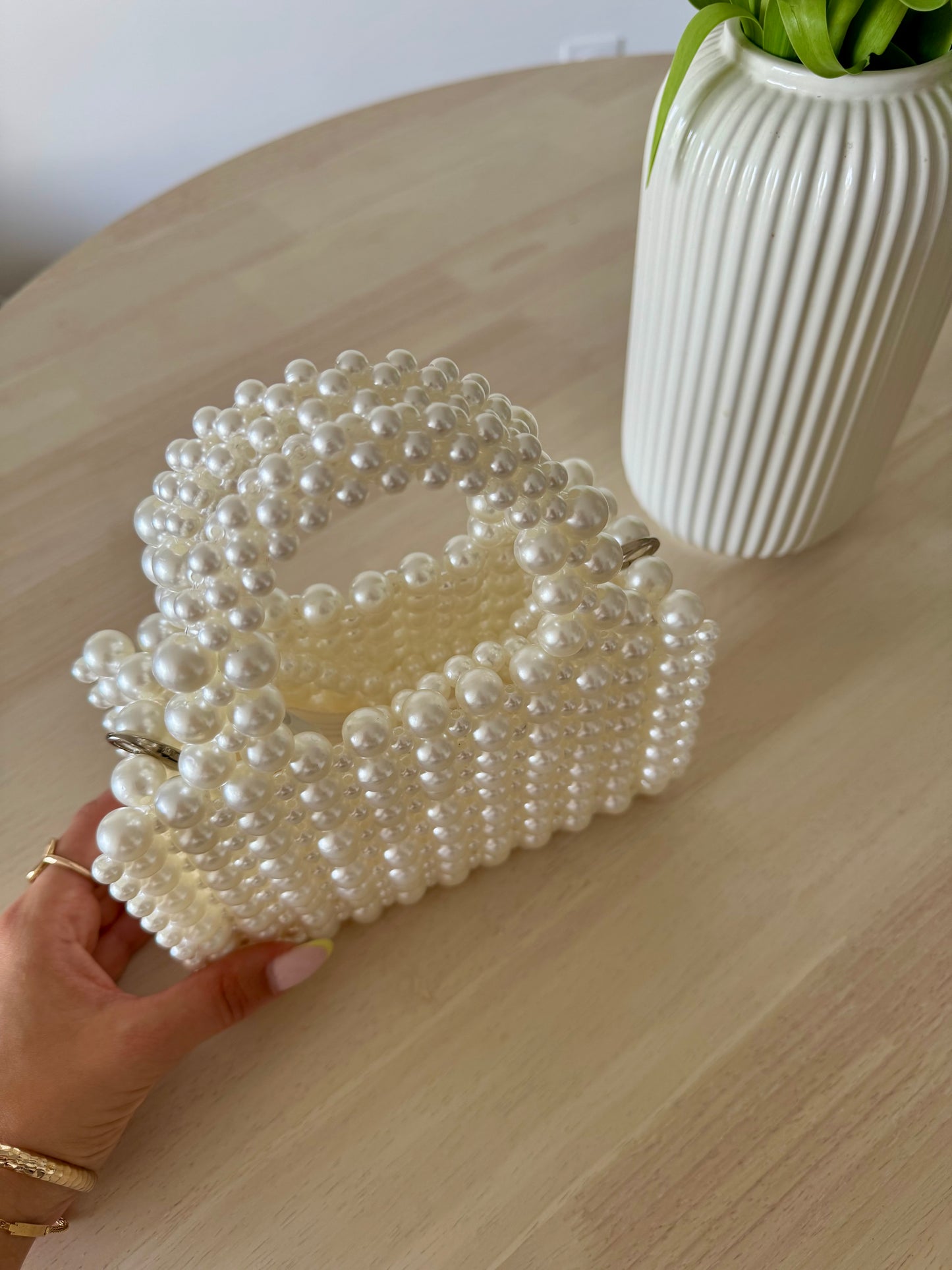 SAC PERLÉ BLANC