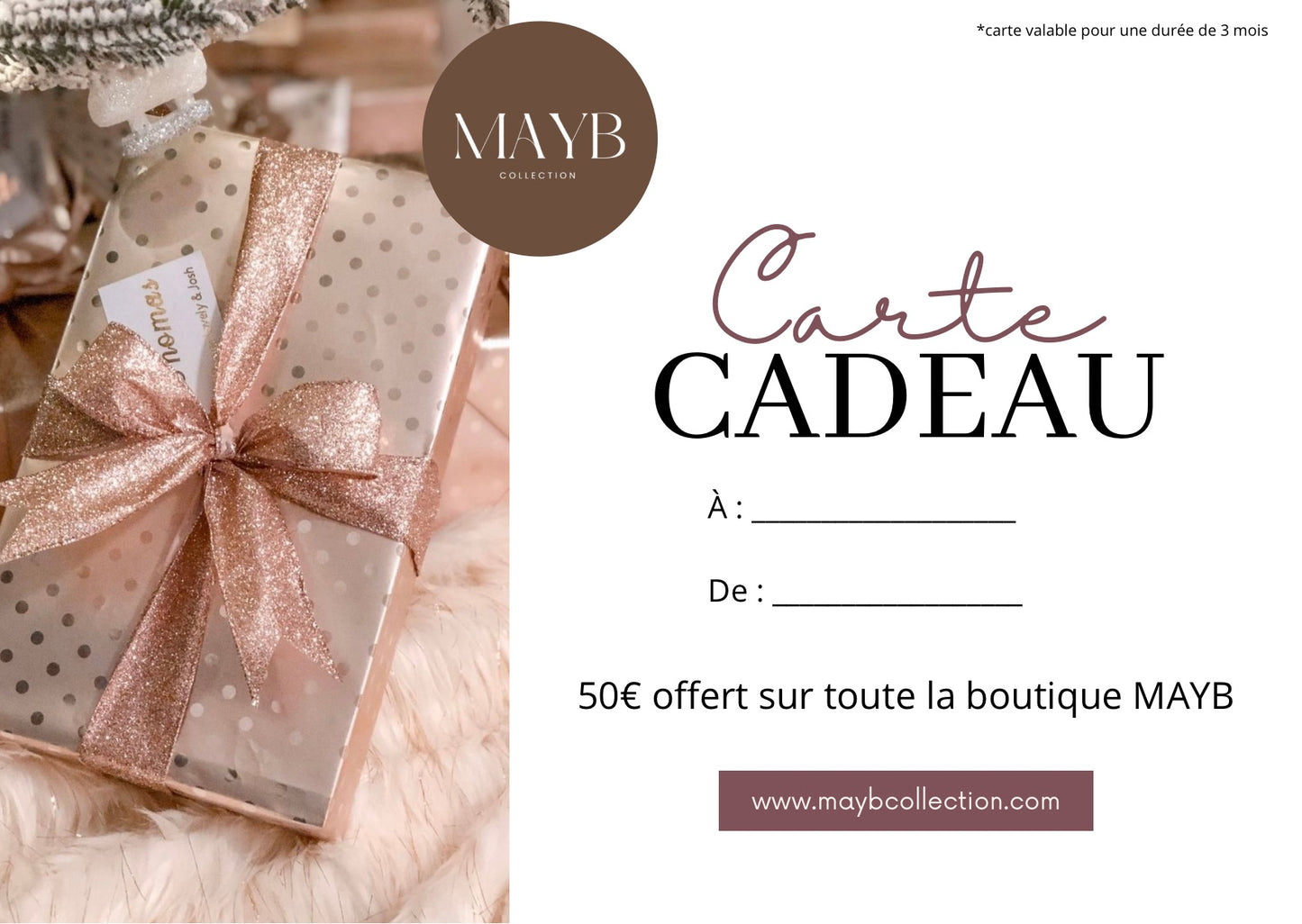 CARTE CADEAU 50€