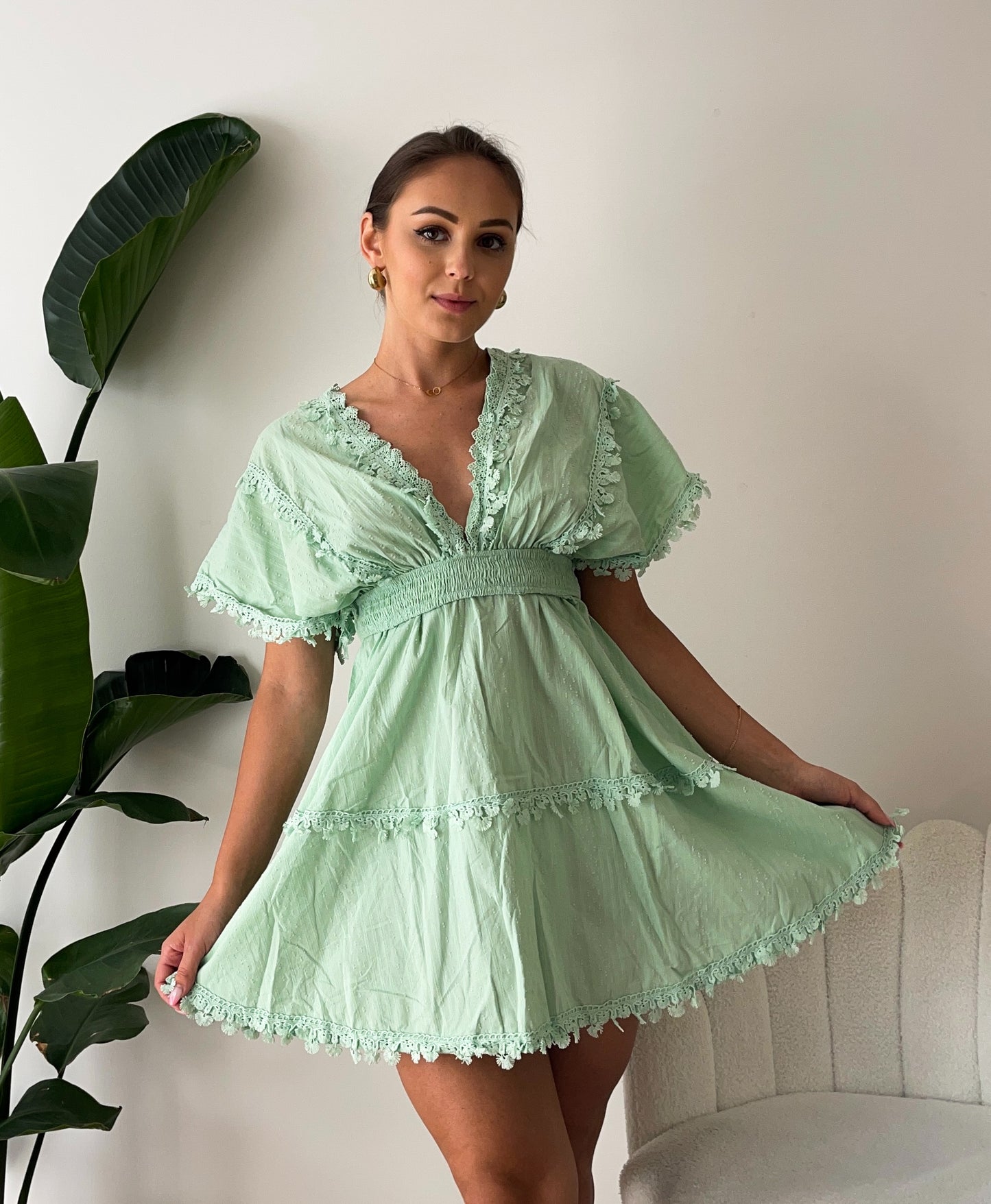 ROBE LILA VERTE