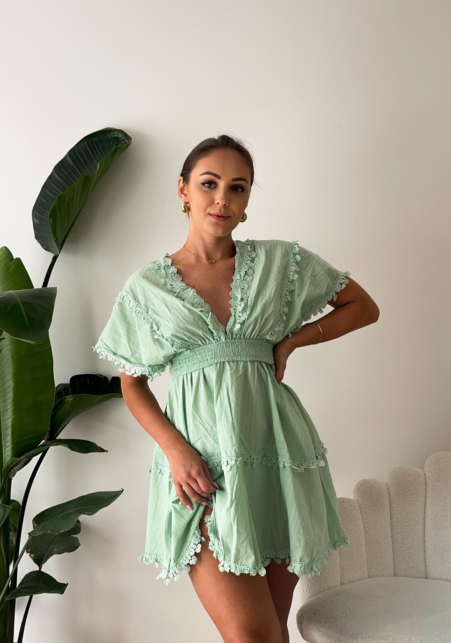 ROBE LILA VERTE