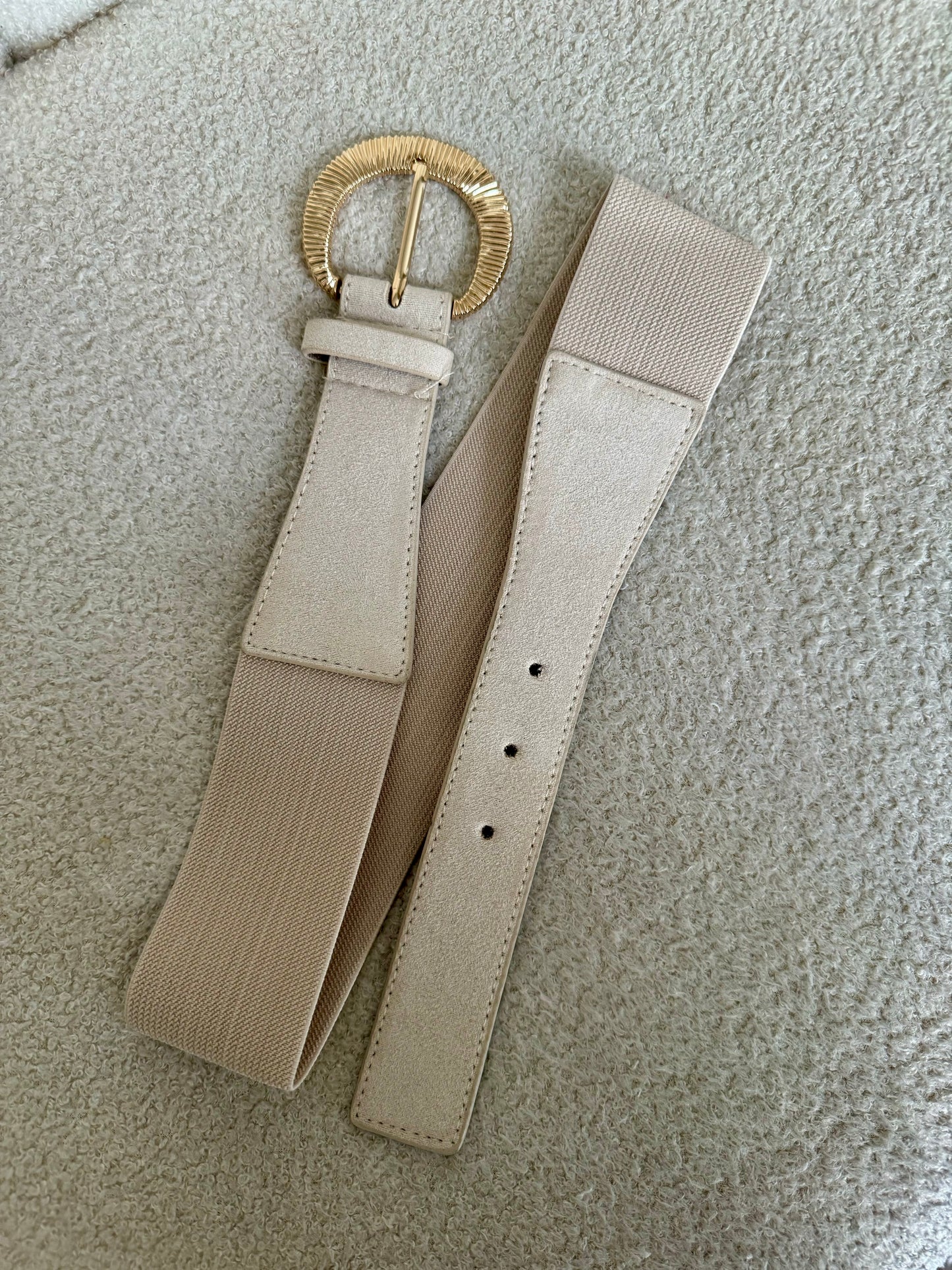 CEINTURE BOUCLE CRÈME