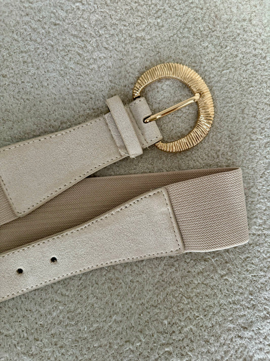 CEINTURE BOUCLE CRÈME