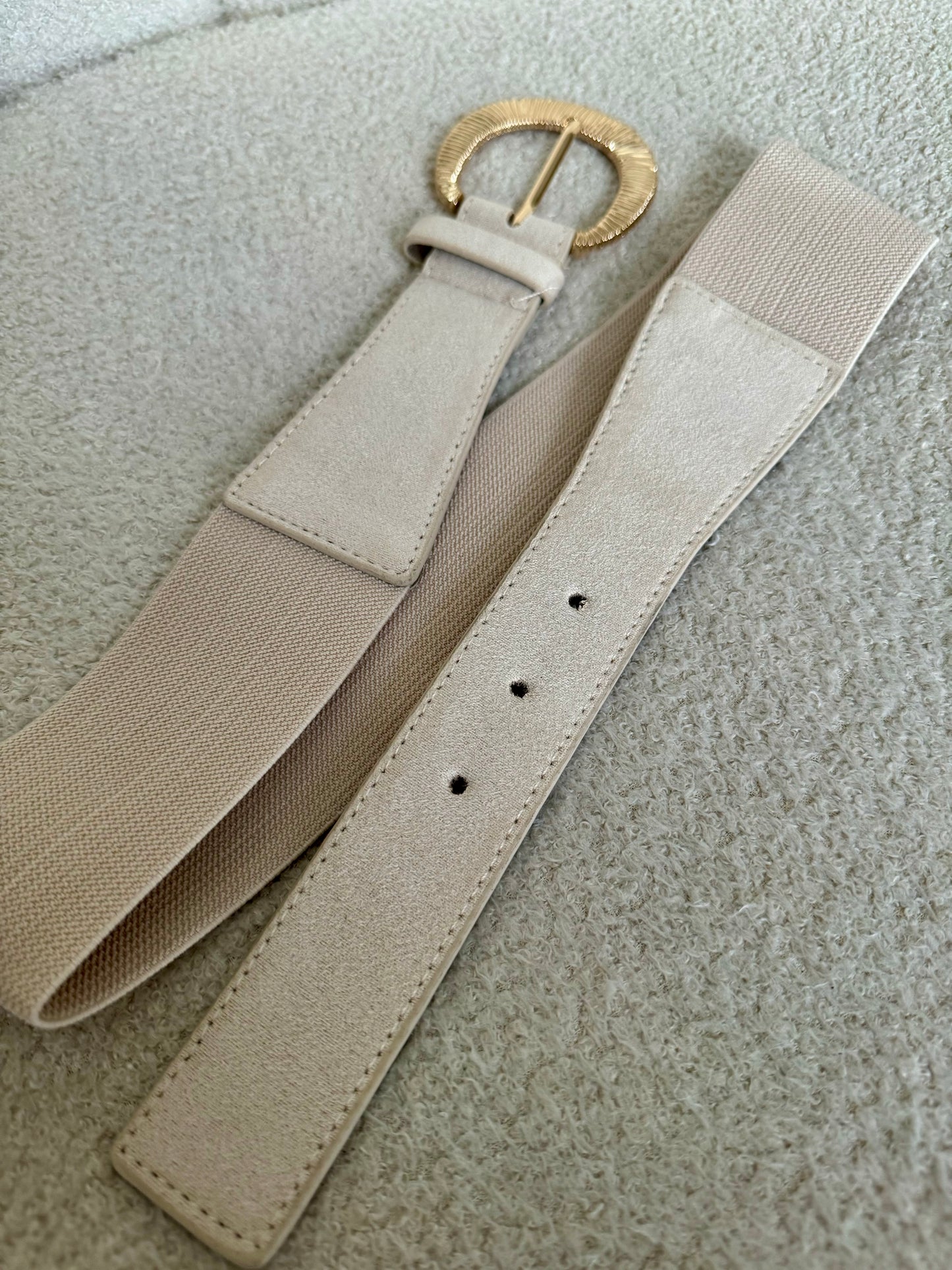 CEINTURE BOUCLE CRÈME